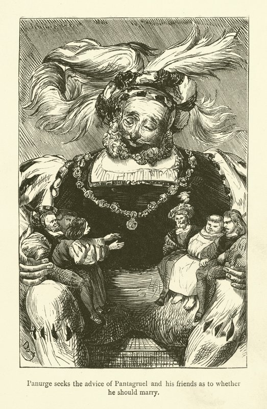 Ilustración para las obras de Rabelais de Gustave after Dore