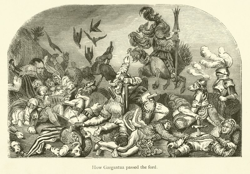 Ilustración para las obras de Rabelais de Gustave after Dore