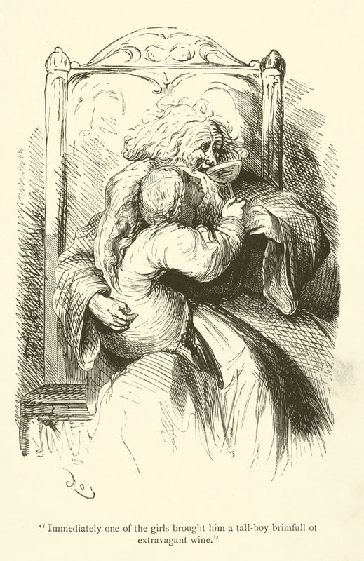 Ilustración para las obras de Rabelais de Gustave after Dore