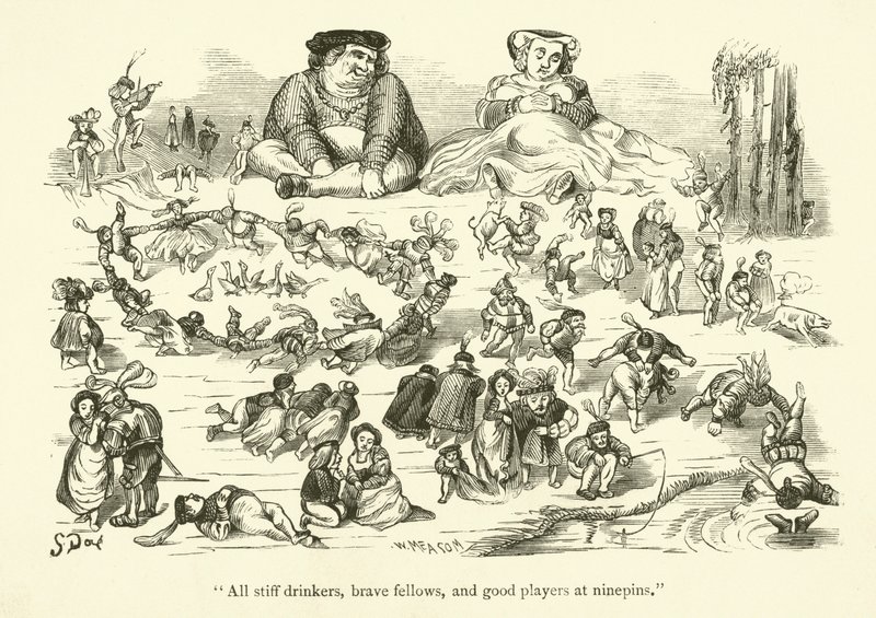Ilustración para las obras de Rabelais de Gustave after Dore