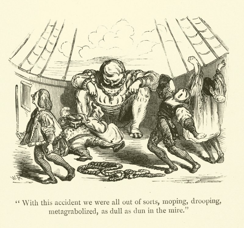 Ilustración para las obras de Rabelais de Gustave after Dore