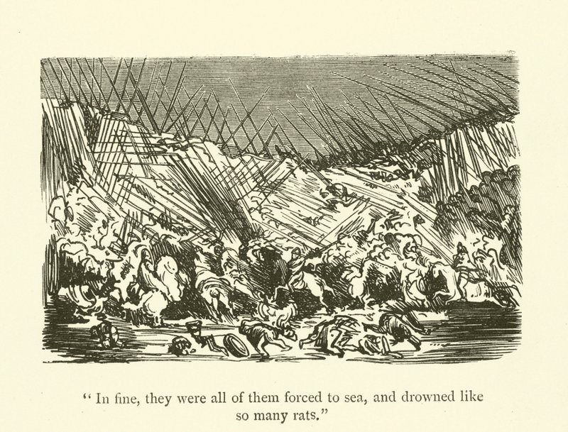 Ilustración para las obras de Rabelais de Gustave after Dore