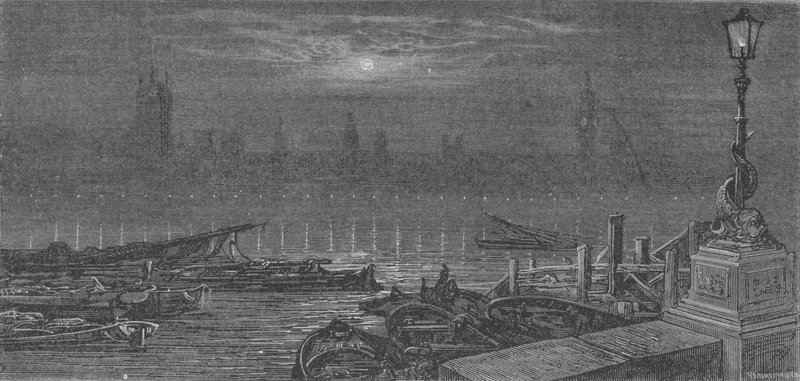 Le Soir Sur La Tamise, A Londres de Gustave after Dore