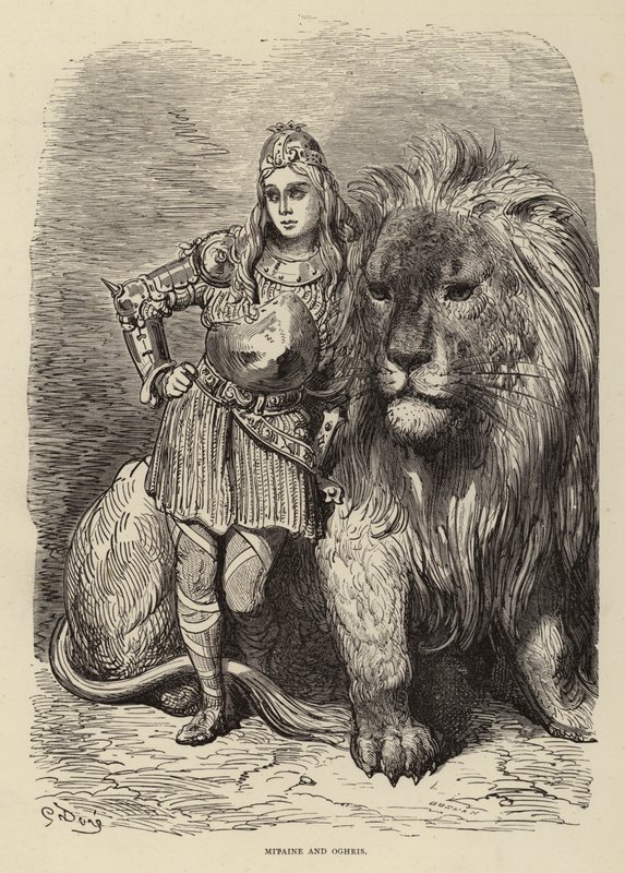 Mitaine y Oghris de Gustave after Dore