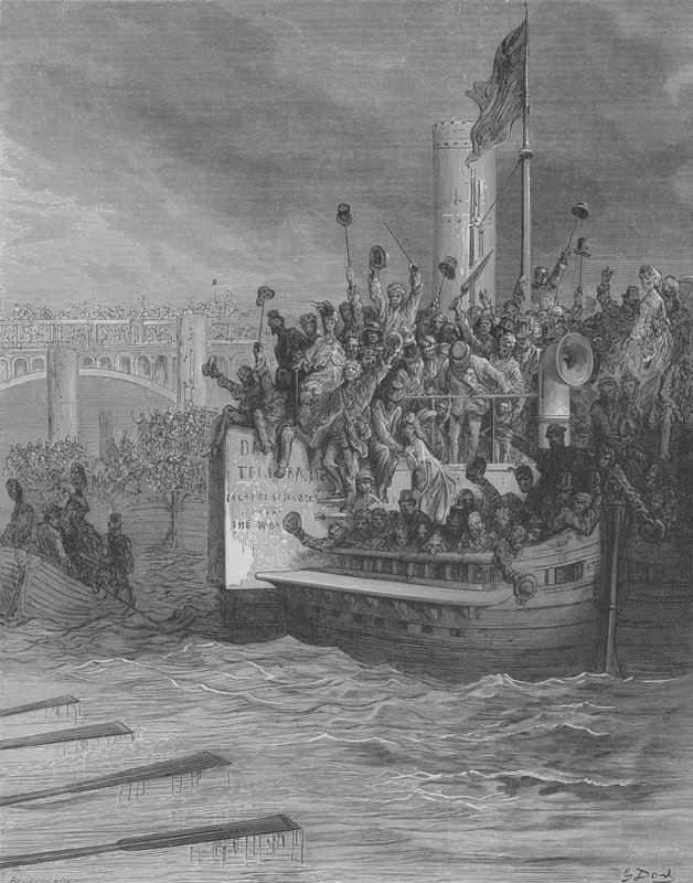 Regatas, La Lucha de Gustave after Dore