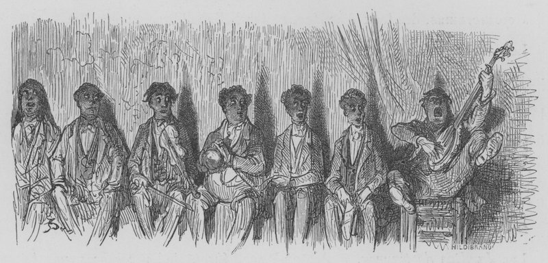 Un Concierto en la Calle de Gustave after Dore