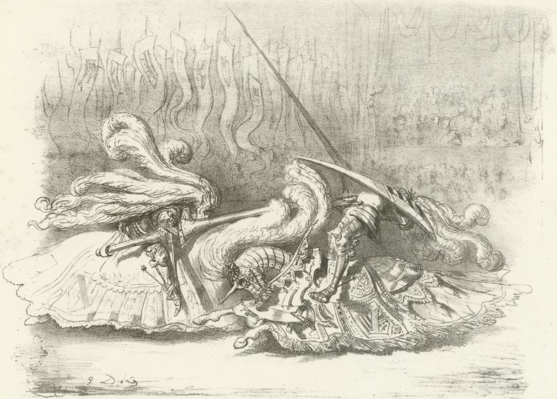Un torneo - La belleza como premio AD1450 de Gustave Dore
