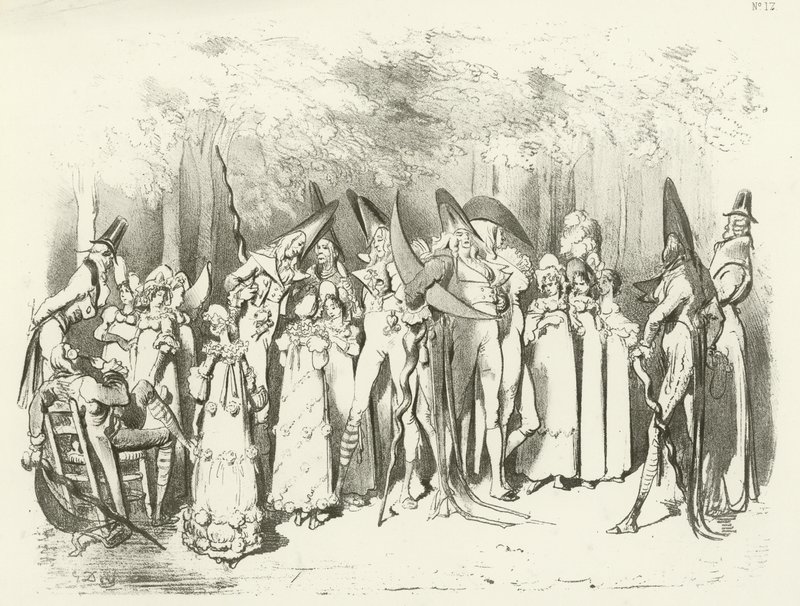 Modas bajo el Directorio 1798. Los Increíbles de Gustave Dore