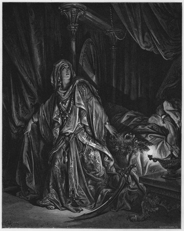 Judith y Holofernes de Gustave Dore