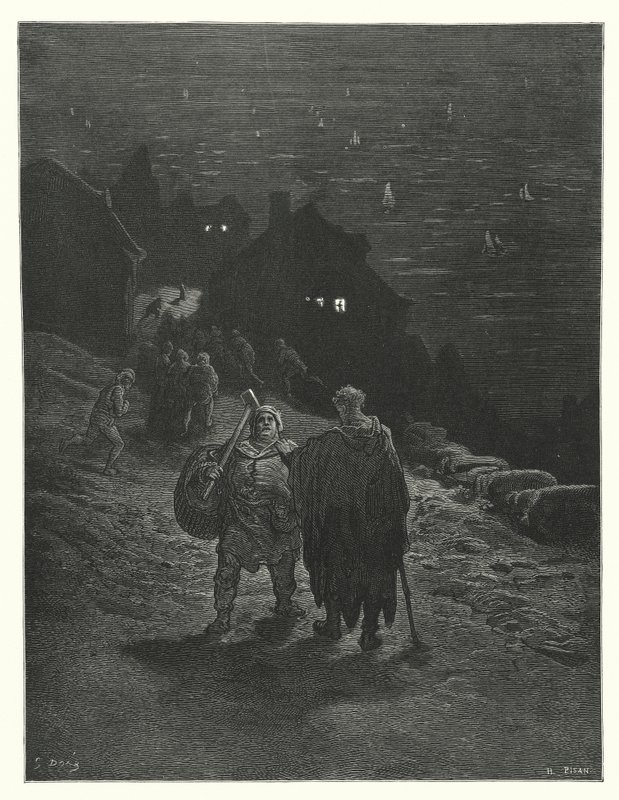 Ilustración de Gustave Dore para Rime of the Ancient Mariner de Coleridge (grabado) de Gustave Dore