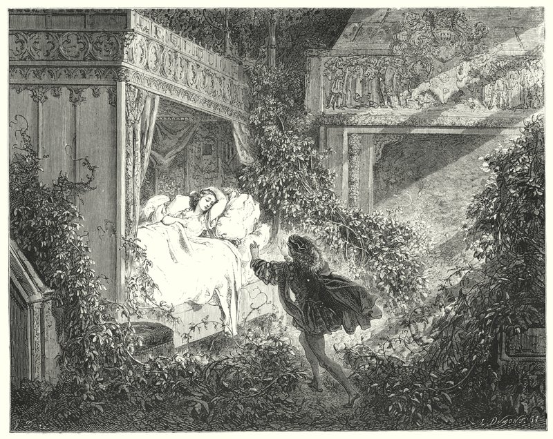 La Bella Durmiente de Gustave Dore