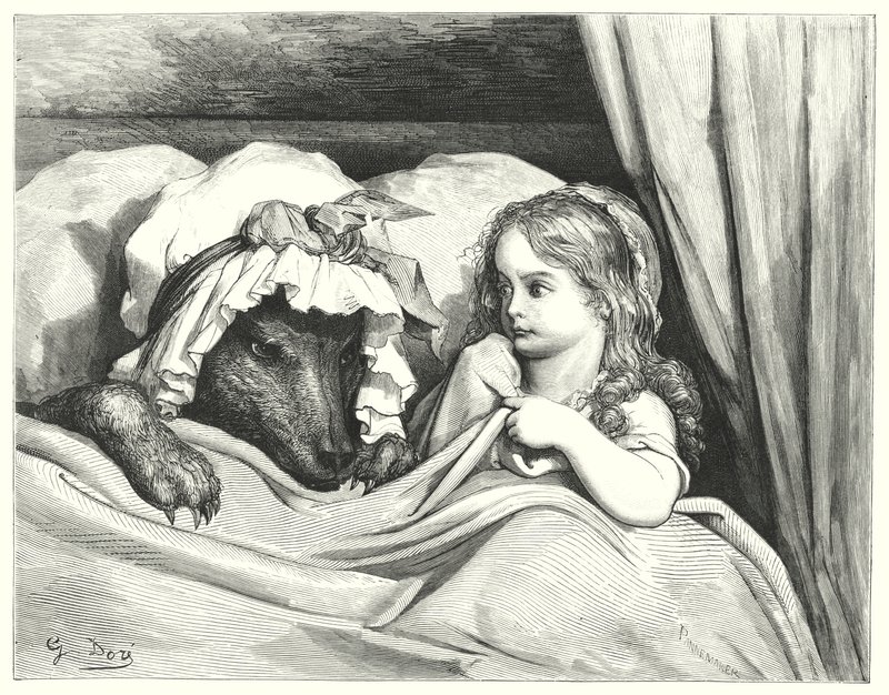 Caperucita Roja de Gustave Dore