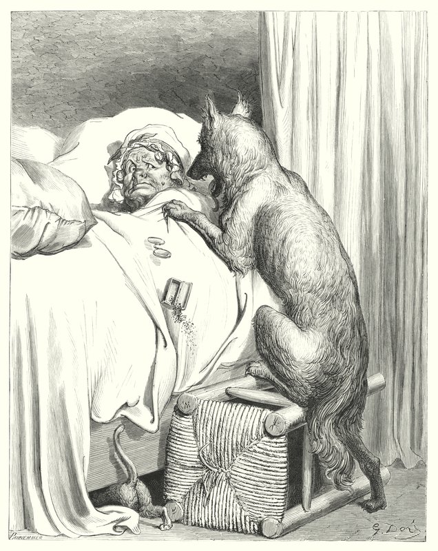 Caperucita Roja de Gustave Dore
