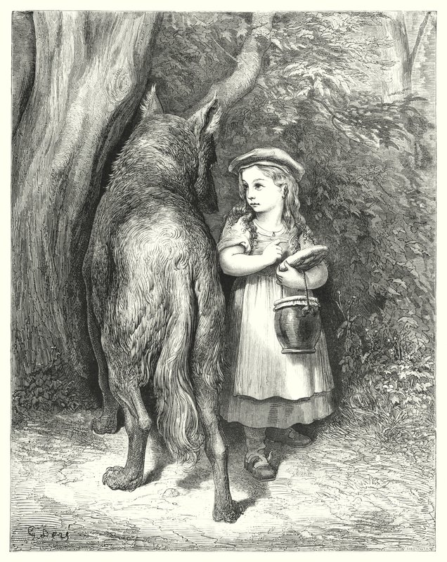 Caperucita Roja de Gustave Dore