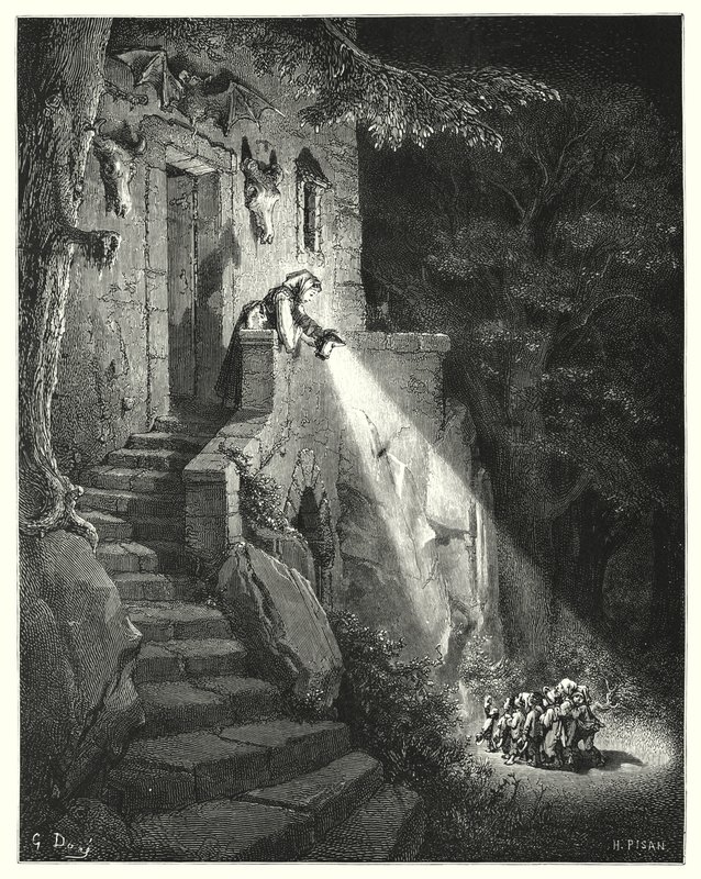 Le Petit Poucet (grabado) de Gustave Dore