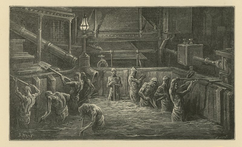 Mezclando la malta de Gustave Dore