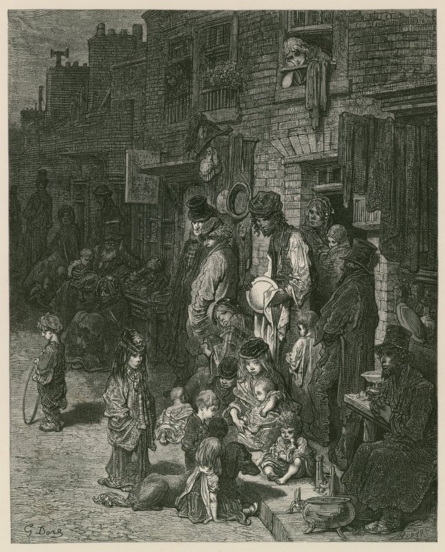 Barrios bajos en Londres de Gustave Dore