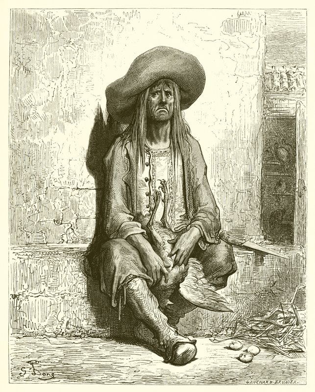 La gallina de los huevos de oro (La Fontaine) de Gustave Dore