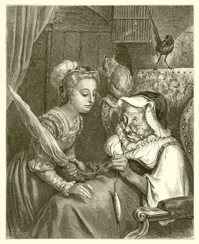 La Princesa y el Hada Despecho de Gustave Dore