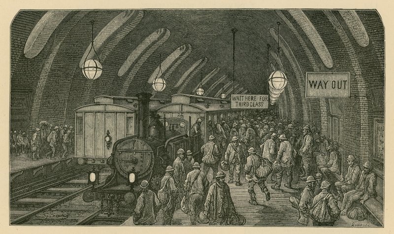 El tren de los trabajadores de Gustave Dore