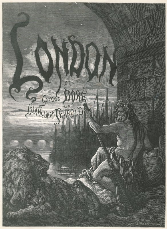Página de título para Londres de Gustave Dore