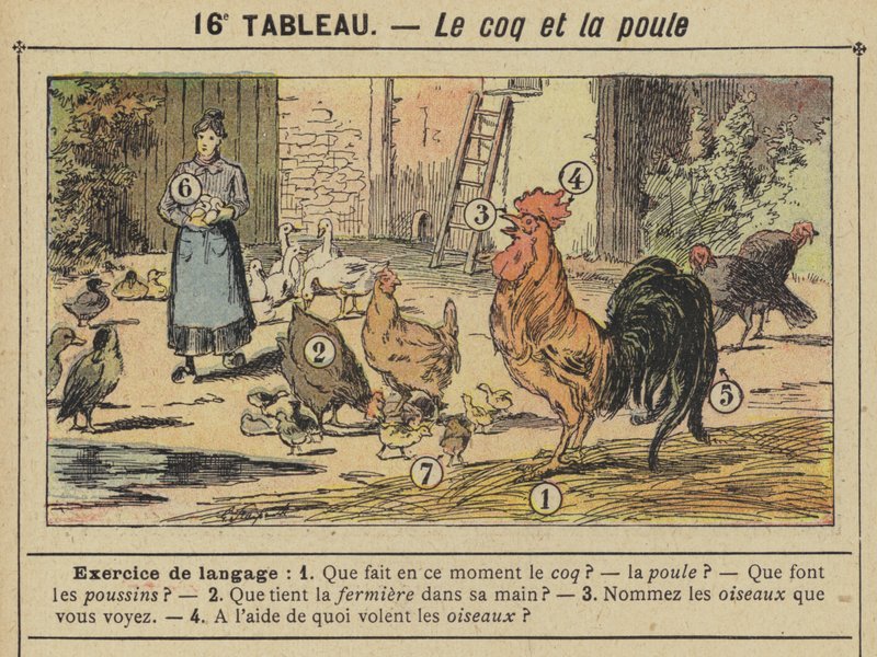 El gallo y la gallina de Gustave Fraipont