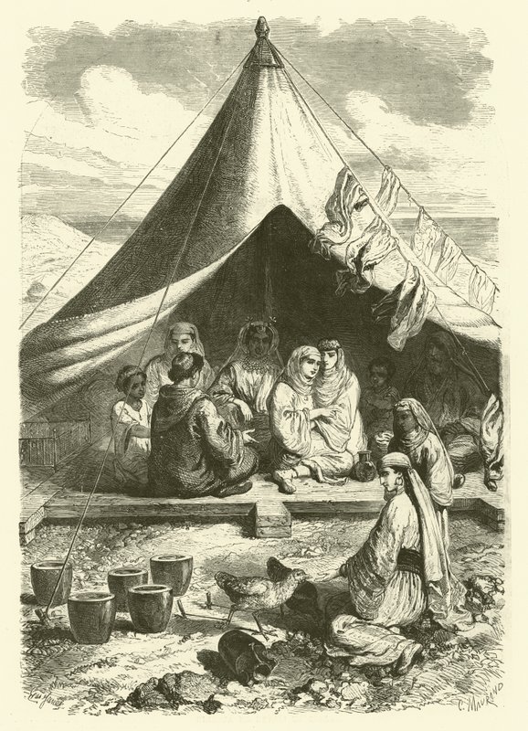 Judíos marroquíes en Gibraltar, huyendo de las masacres en Tetuán de Gustave Janet