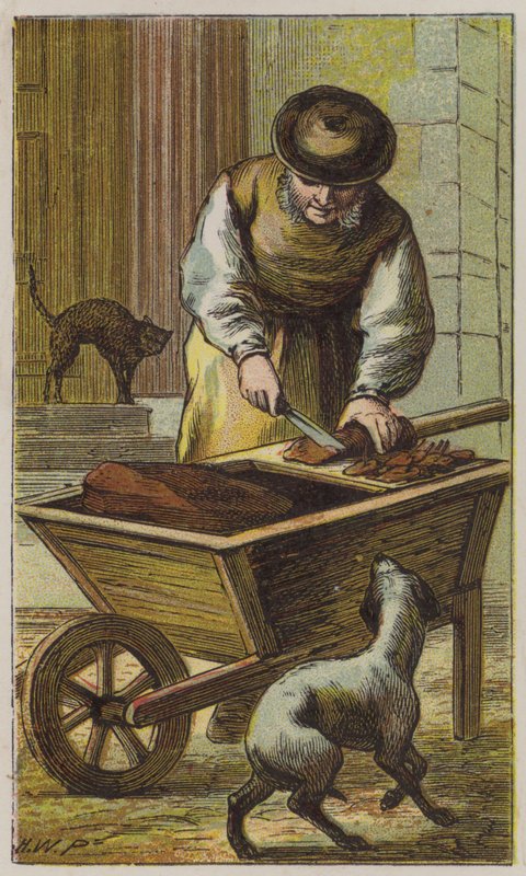 Vendedor de carne de gato de H.W. (after) Petherick