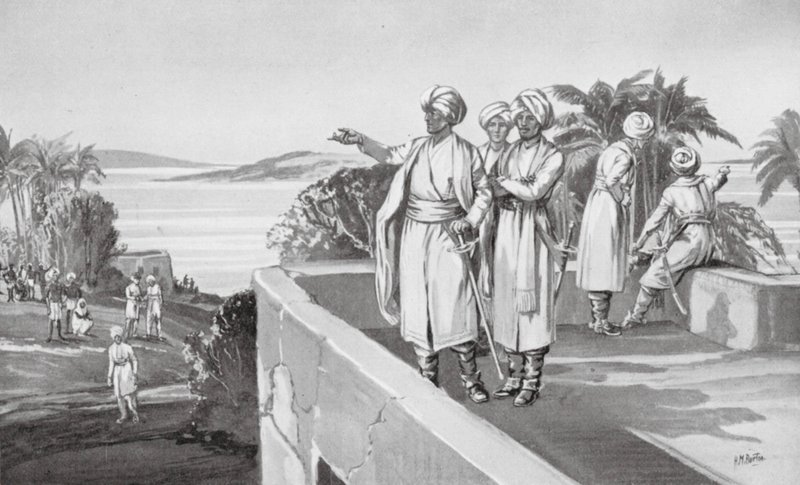 Humphrey Cooke toma posesión de Bombay de H. M. (after) Burton