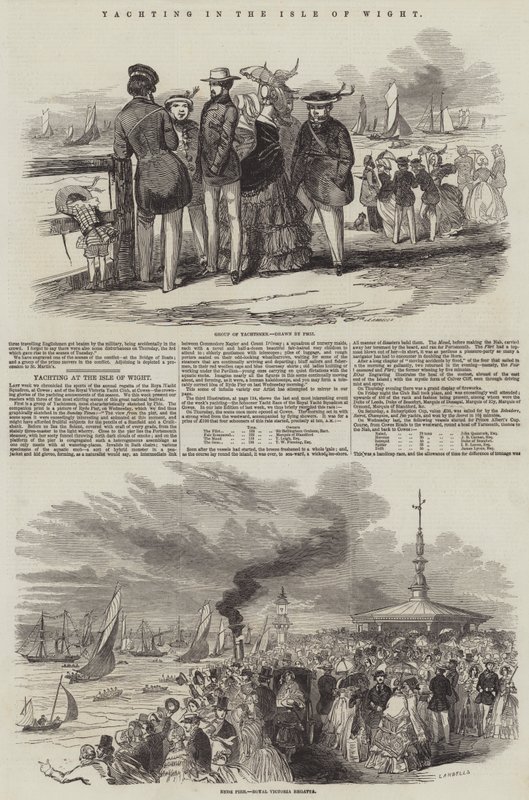 Navegación en la Isla de Wight de Hablot Knight Browne