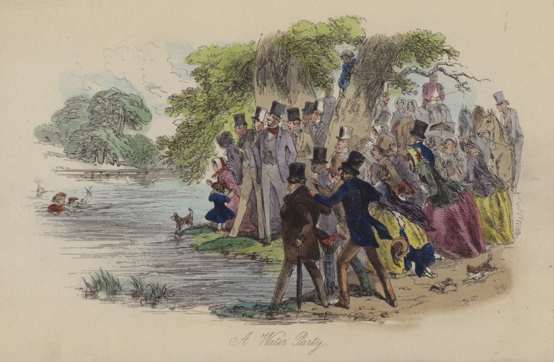 Ilustración de Lewis Arundel o El Ferrocarril de la Vida por Frank E Smedley de after Hablot Knight Browne