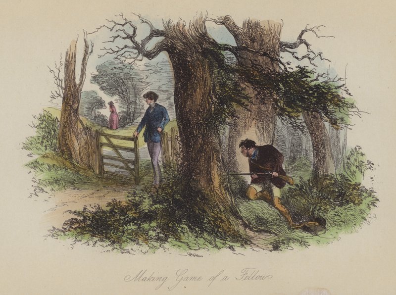 Ilustración de Lewis Arundel o El Ferrocarril de la Vida por Frank E Smedley de after Hablot Knight Browne