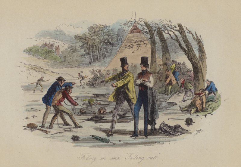 Ilustración de Lewis Arundel o El Ferrocarril de la Vida por Frank E Smedley de after Hablot Knight Browne