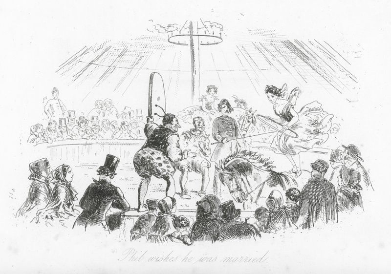 Calles de Londres: Phil desearía estar casado (grabado) de Hablot Knight (1815 92) Browne