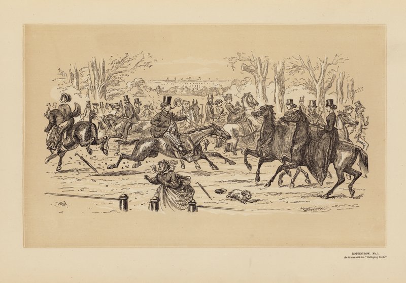 Rotten Row, No 1, As it Was (grabado) de Hablot Knight (1815 92) Browne