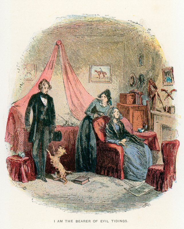 Ilustración para David Copperfield de Hablot Knight Browne