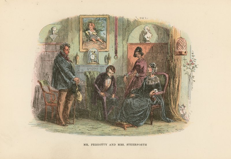 Ilustración para David Copperfield de Hablot Knight Browne