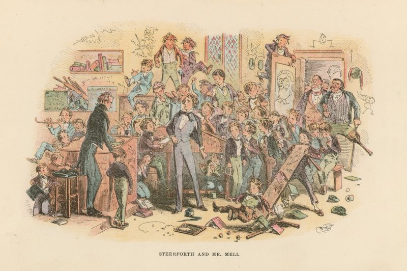 Ilustración para David Copperfield de Hablot Knight Browne