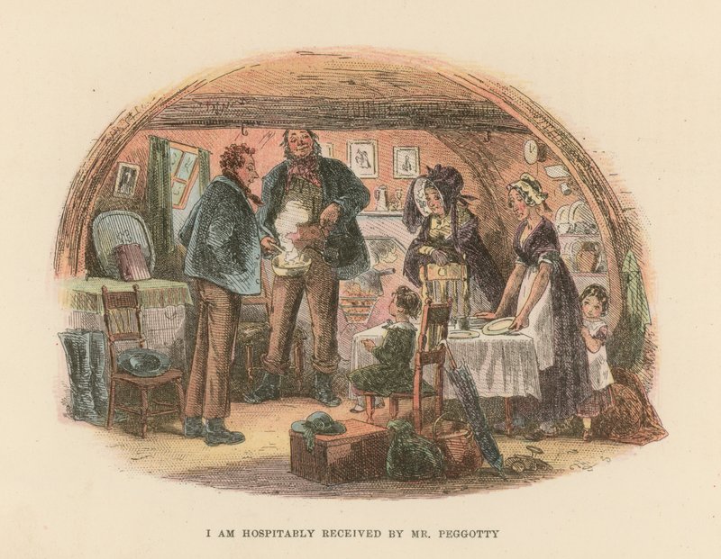 Ilustración para David Copperfield de Hablot Knight Browne