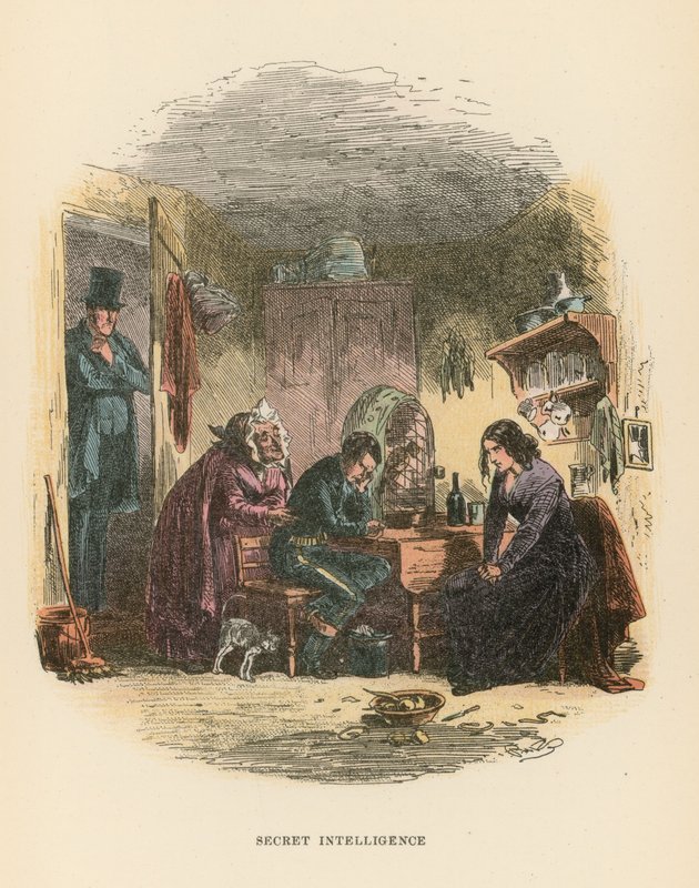 Ilustración para Dombey and Son de Hablot Knight Browne