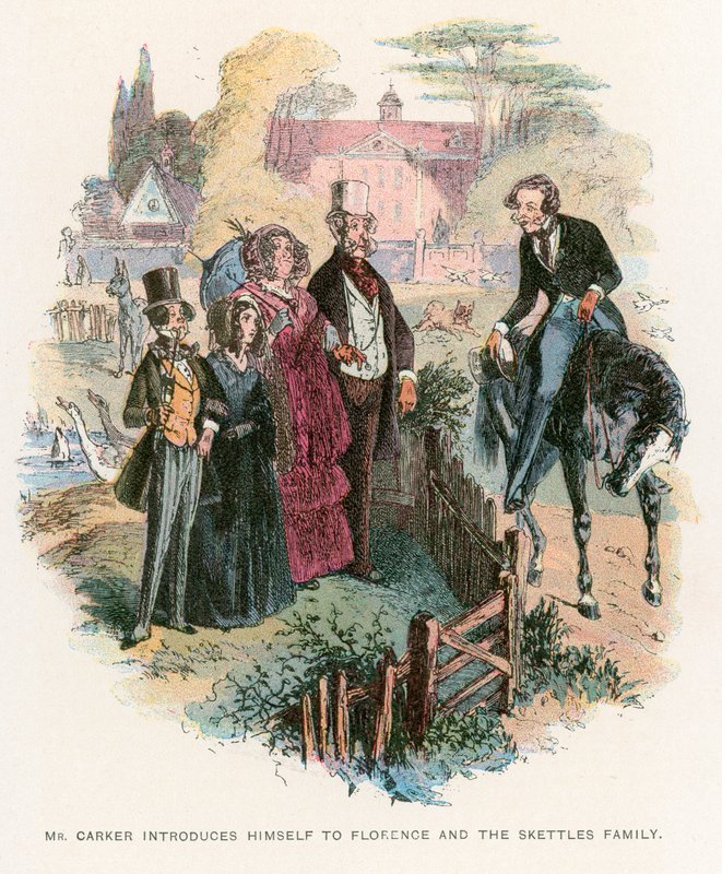 Ilustración para Dombey e Hijo de Hablot Knight Browne
