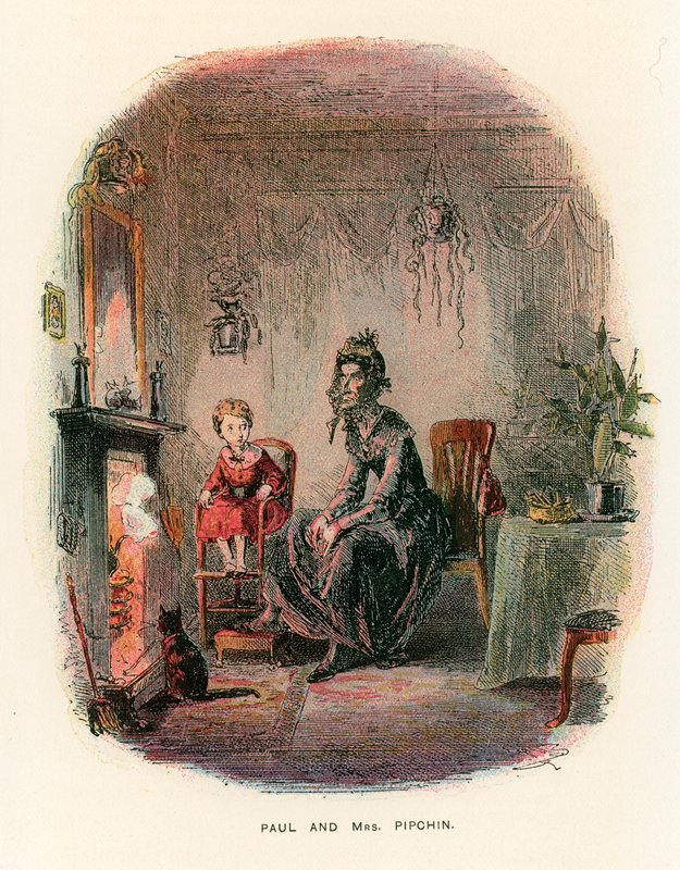 Ilustración para Dombey e hijo de Hablot Knight Browne