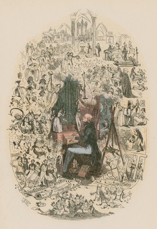Ilustración para Martin Chuzzlewit de Hablot Knight Browne
