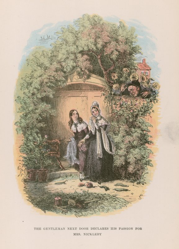 Ilustración para Nicholas Nickleby de Hablot Knight Browne
