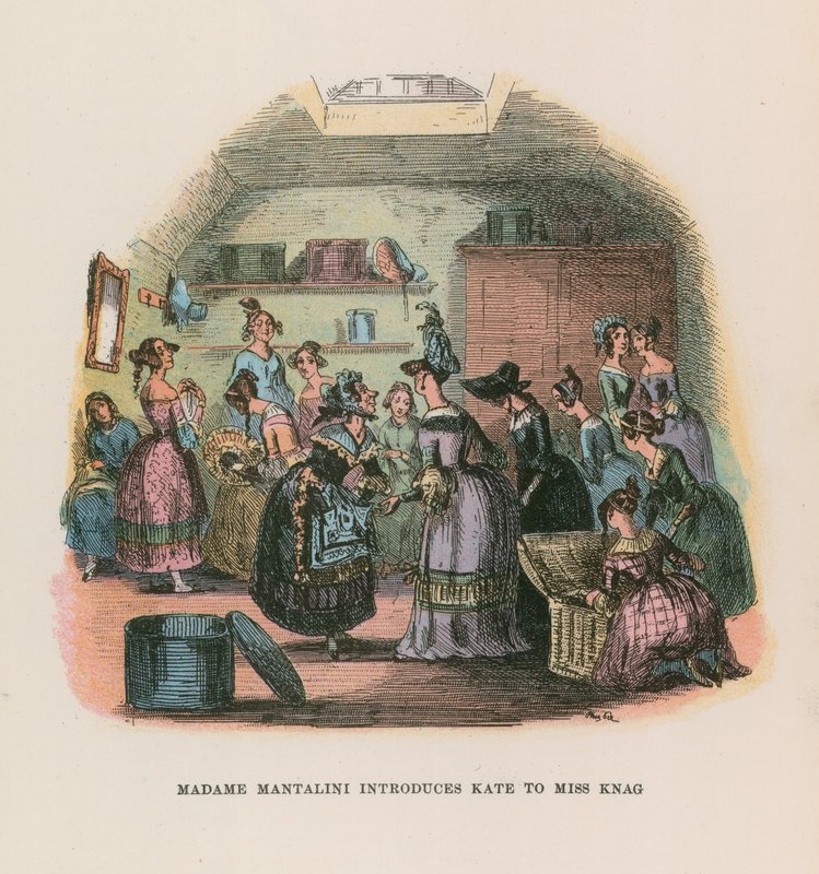 Ilustración para Nicholas Nickleby de Hablot Knight Browne