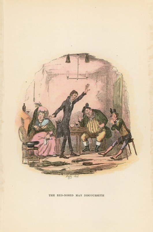 Ilustración para Pickwick Papers de Hablot Knight Browne