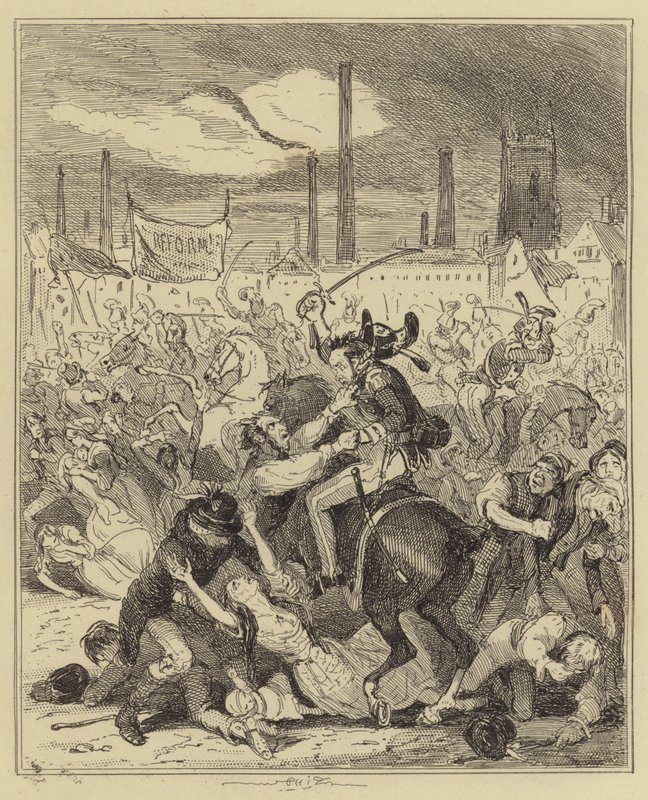 Masacre de Manchester de Hablot Knight Browne