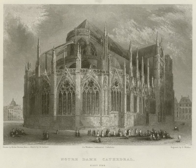 Catedral de Notre Dame, extremo este de Hablot Knight Browne