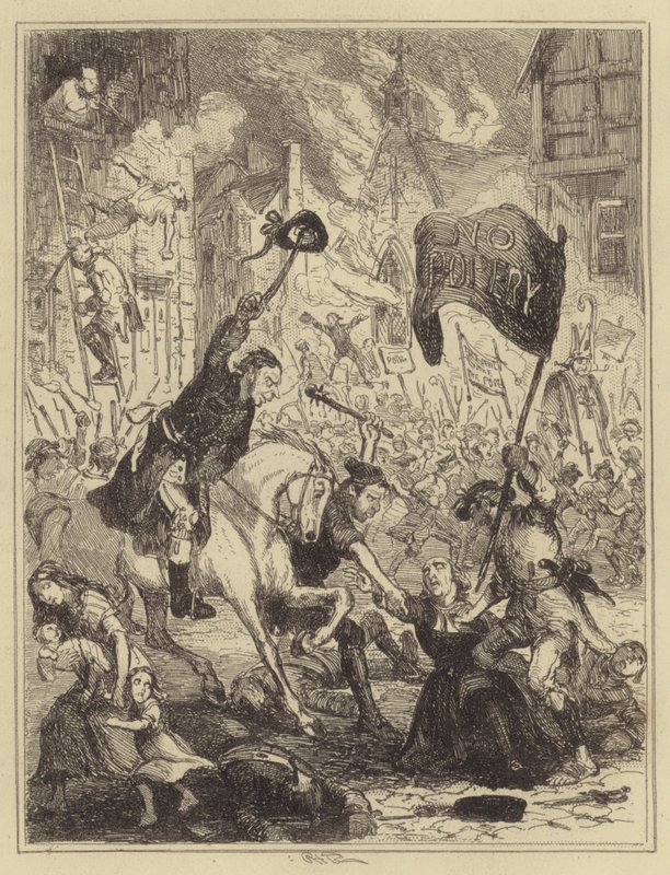 Los Disturbios de Londres de Hablot Knight Browne