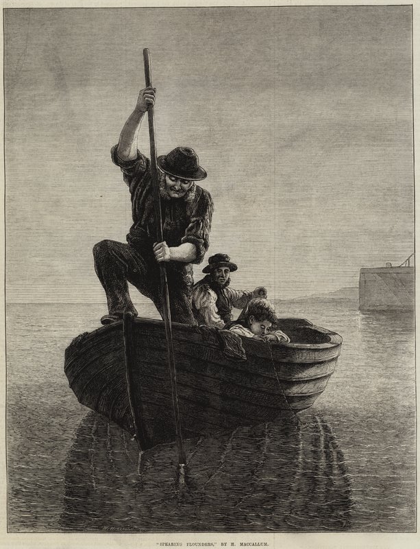 Lanceando lenguados de Hamilton Macallum